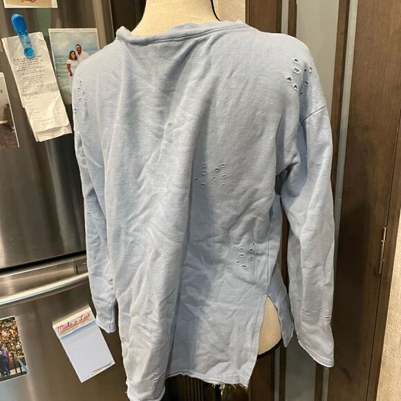 New York Laundry Distressed Sweat Shirt - Picture 4 of 4